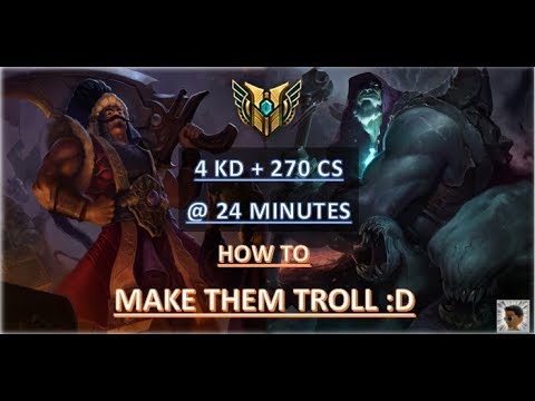 MAKE THEM TROLL Tryndamere vs Yorick Top Lane Ranked S8 League of Legends