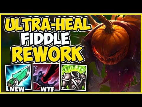 *NEW* INFINITE HEAL FIDDLESTICKS REWORK BUILD! INSTANT FULL HEALTH DRAIN!! - League of Legends