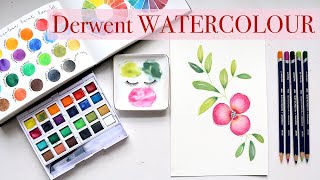 🎉Watercolour Fridays: Derwent NEW Watercolour Floral Illustration Tutorial