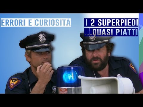 🎬 I DUE SUPERPIEDI QUASI PIATTI 👮 ERRORI E CURIOSITÀ - BUD SPENCER, TERENCE HILL - COMMEDIA ANNI 70
