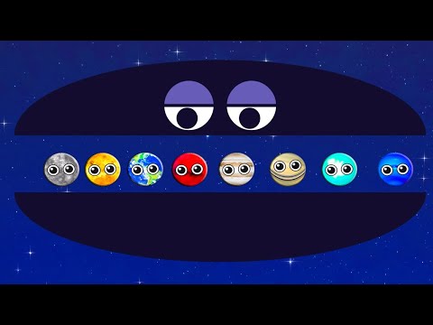 Learn Shapes, Colors, Numbers★Color PLANET GAME★Funny Planets Game★preschool Educational Games