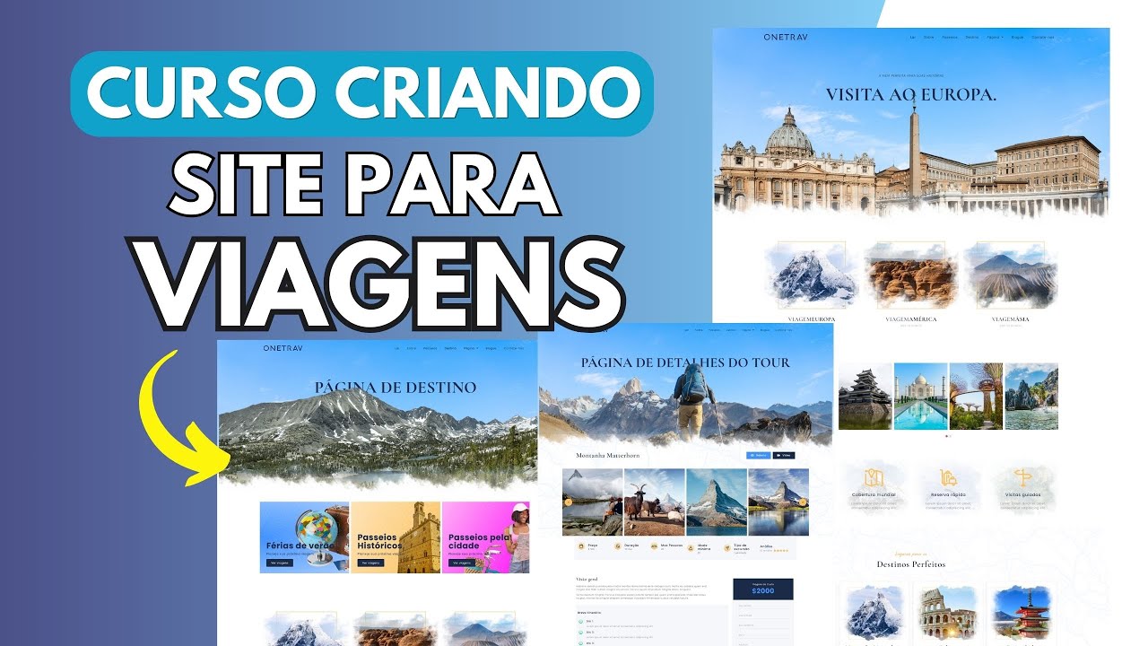 COMO CRIAR SITE DE VIAGENS NO WORDPRESS - CURSO COMPLETO