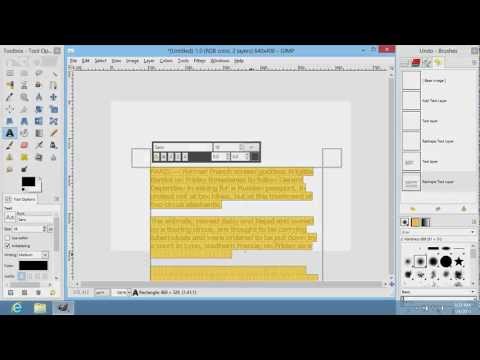 How to Emboss Text in GIMP