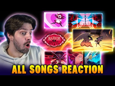 Reacting to ALL Hazbin Hotel Season 2 Songs for the First Time