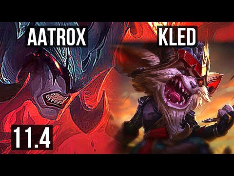 AATROX vs KLED (TOP) | 14/2/6, Legendary, 300+ games | KR Diamond | v11.4