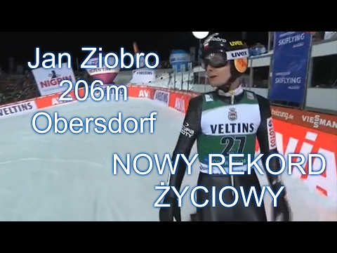 Jan Ziobro 206m NOWY REKORD ŻYCIOWY (Obersdorf 03.02.2017r) Kwalifikacje