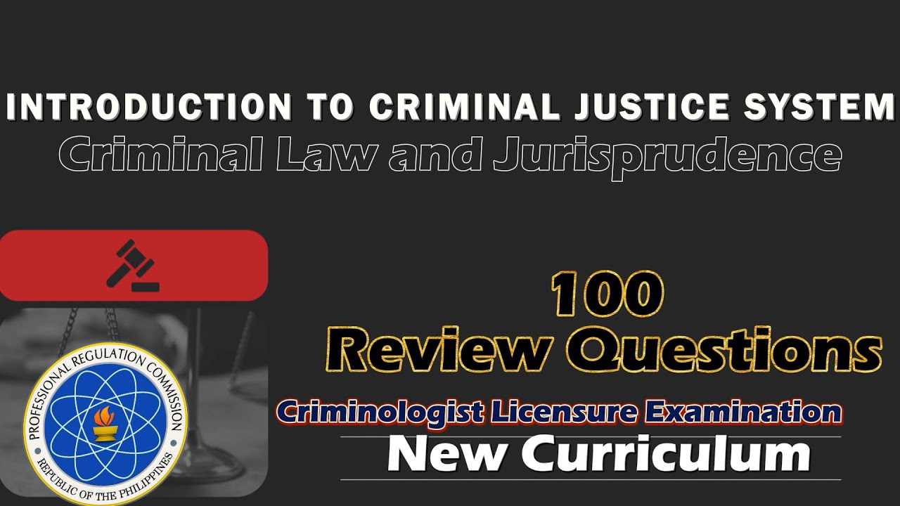 CLJ 1 - INTRODUCTION TO CRIMINAL JUSTICE SYSTEM |100 Criminology Question | Study Smarter Not Harder