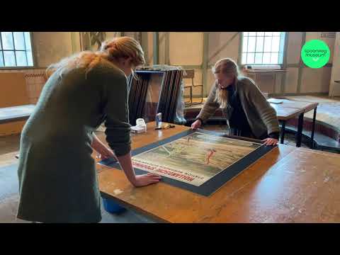 Opbouw tentoonstelling 'Spoor van Verbeelding'