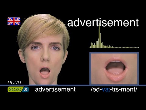 How To Pronounce ADVERTISEMENT - American vs British Pronunciation