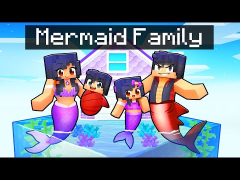 Having a MERMAID FAMILY in Minecraft!
