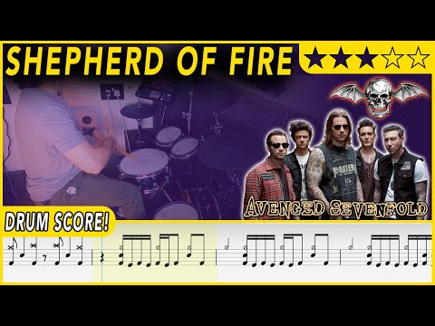 Shepherd of Fire - Avenged Sevenfold | DRUM SCORE Sheet Music | #489 DRUMSCRIBE