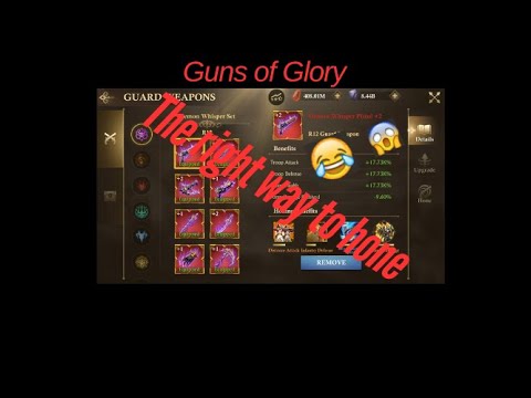 Guns of Glory | How to hone your guard weapons the right way | K945 Raven