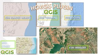 Add ESRI Imagery as Base map in QGIS | HCMGIS Plugin