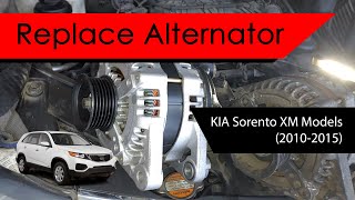 Replace Alternator: 2011 KIA Sorento 3.5L Engine XM