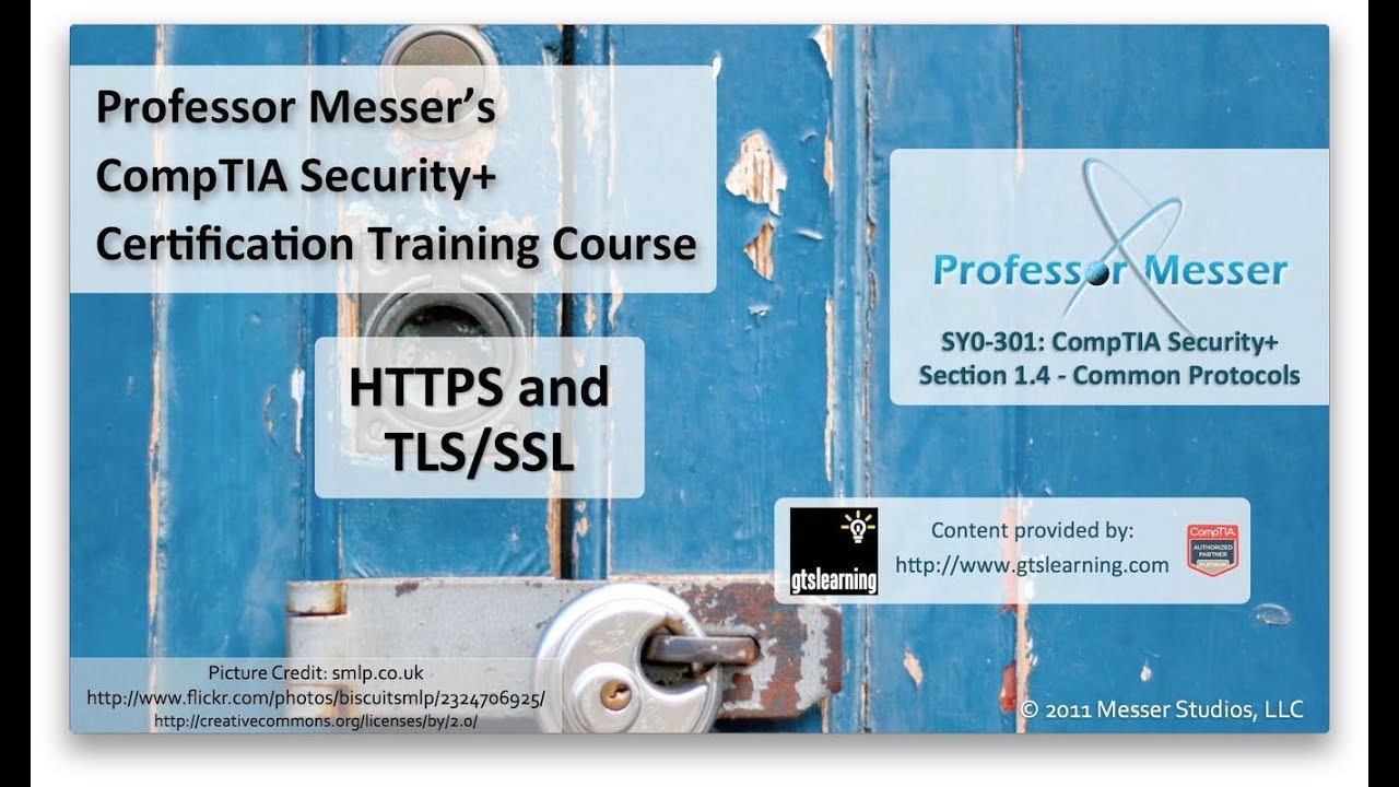 HTTPS and TLS/SSL - CompTIA Security+ SY0-301: 1.4