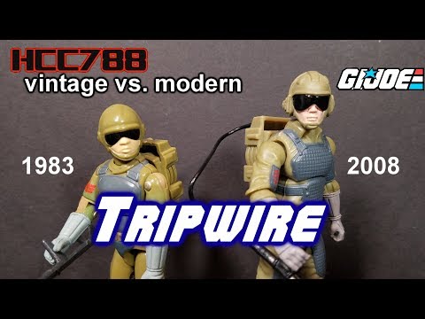 HCC788 Vintage and Modern TRIPWIRE! 1983/2008 - G.I. Joy toys!