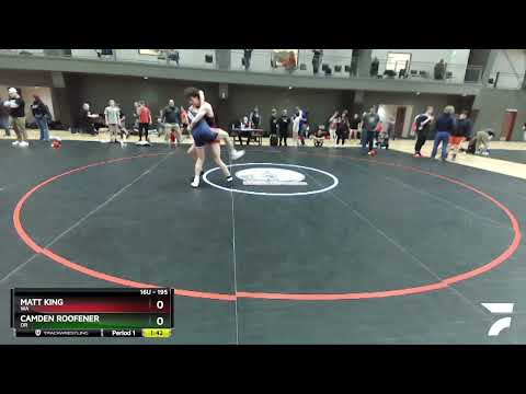 195 Lbs 1st Place Match - Matt King, WA Vs Camden Roofener, OR 26d3