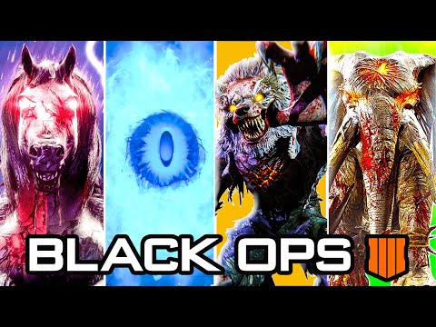 Beating EVERY BLACK OPS 4 ZOMBIES EASTER EGG in one video... (Chaos)