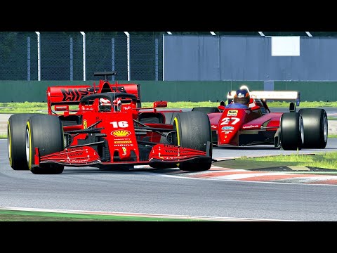 Ferrari F1 2020 vs Ferrari F1 1982 Gilles Villeneuve at Imola