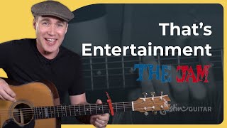 Thats Entertainment - The Jam | Easy Guitar Lesson