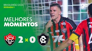 VITÓRIA 2 X 0 REMO | MELHORES MOMENTOS | CAMPEONATO BRASILEIRO 2026 | ge.globo