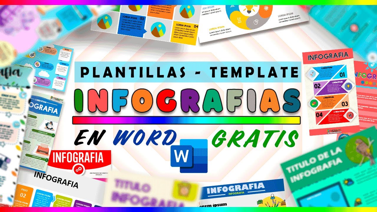 Descarga Plantillas en Word para infografías creativas Gratis 🎁