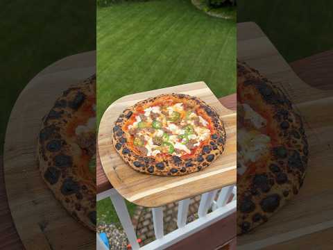 Sausage, jalapeño, ricotta and Mike’s hot honey on top. #pizza #homemade #cooking #itslit