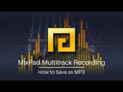 How to Save as MP3 | MixPad Audio Mixing Software Tutorial |