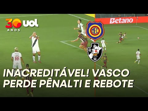 VASCO PERDE PÊNALTI! PUMA DESPERDIÇA COBRANÇA E EM SEGUIDA NEGUETE PEGA REBOTE DE BRENNER!