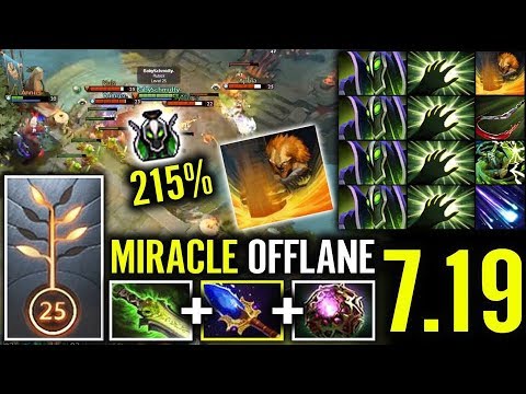 W IMBA RUBICK OFFLANE by MIRACLE Epic Ultimate Steal 7.19 META Most Craziest Skill Dota 2