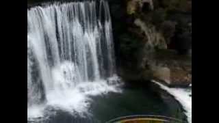 preview picture of video 'Bosnia and Herzegovina, Jajce, waterflow and old city'
