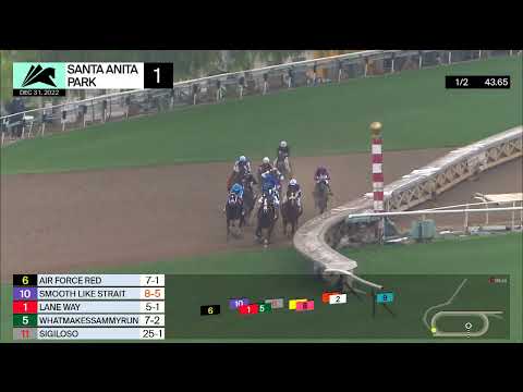 Air Force Red wins The Grade 2 Joe Hernandez Stakes on Saturday, December 31, at Santa Anita Park.