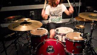 The Devil Wears Prada Escape drum cover - izzy - Zombie series