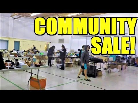 Ep277: CAN WE FIND ANYTHING AT THIS COMMUNITY SALE? - The ORIGINAL GoPro Yard Sale Vlog!