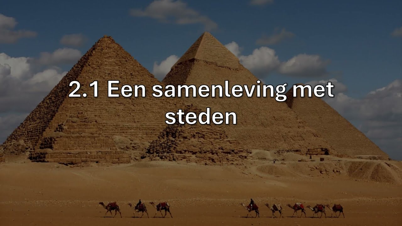 Geschiedenis 1 Havo/VWO Hoofdstuk 2 Het Oude Egypte Paragraaf 1 Een Samenleving met Steden