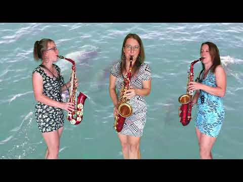 #sax_trio #saxophone_girl #doplhins Děti z Pirea - Les enfants du Pirée - alto sax trio cover