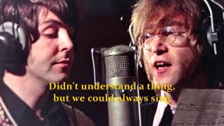 PAUL McCARTNEY -  Here Today (with lyrics)
