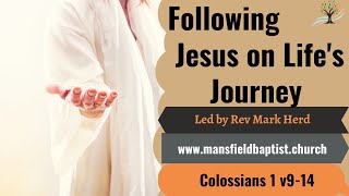 Following Jesus on life's journey