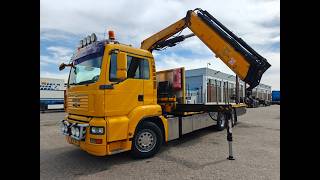 MAN TGA 26.320 6x2/4 Day Cabin Euro4 - Open Loading Box 7m + Fassi F flatbed truck | Image 4 - Autoline