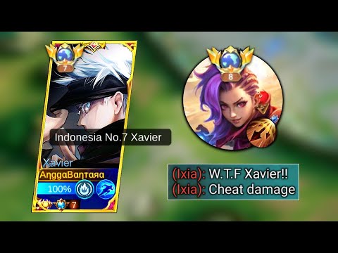 TROUBLE WITH META HERO IXIA?? | TOP 1 XAVIER BEST BUILD COUNTER NEW HERO IXIA | MOBILE LEGENDS