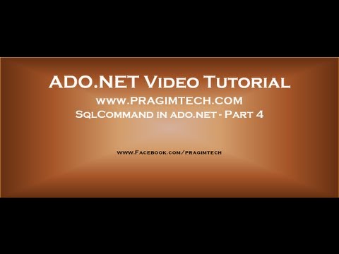 SqlCommand in ado net Part 4