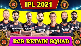 IPL 2021 - Royal Challengers Bangalore Squad ( Retain ) | RCB SQUAD 2021 | MINI AUCTION