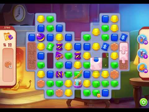 HomeScapes Level 3780 no boosters (16 moves)