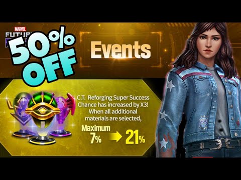 50% CTP Unequip Discount, REFORGE 3× SUPER SUCCESS event & more..!! Marvel Future Fight // mff / f2p