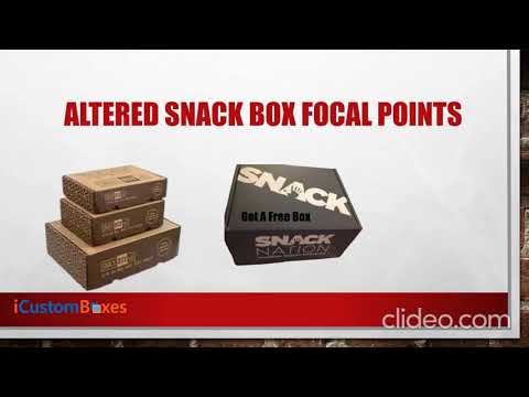 Custom Printed Snack Boxes Wholesale Rate in USA | iCustomBoxes
