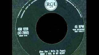 Jim Reeves ~ How Can I Write on Paper (What I Feel In My Heart)