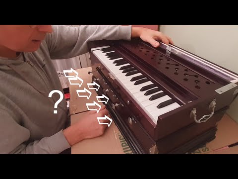What are all these knobs at the front side of my harmonium?