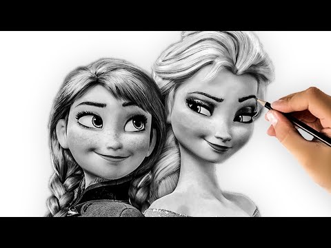 Drawing Frozen 2 | Elsa & Anna | Flip Book Artist 2020