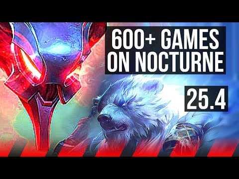 NOCTURNE vs VOLIBEAR (TOP) | 5/2/9, 600+ games | KR Master | 25.4