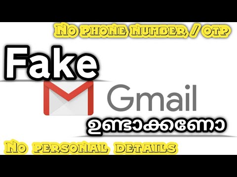 How to create fake gmail account / id malayalam 2020 /...